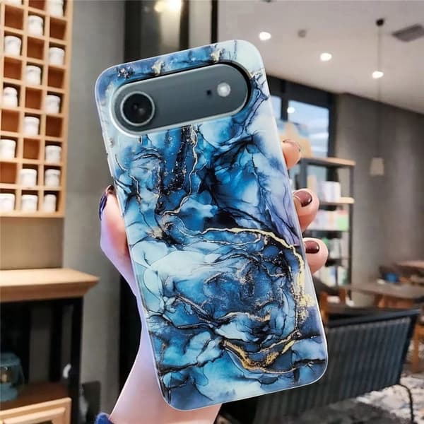 Marmordesign iPhone Air deksel - Grå