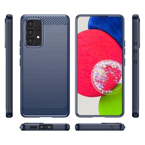 Carbon Flex Samsung Galaxy A53 5G skal - Blå