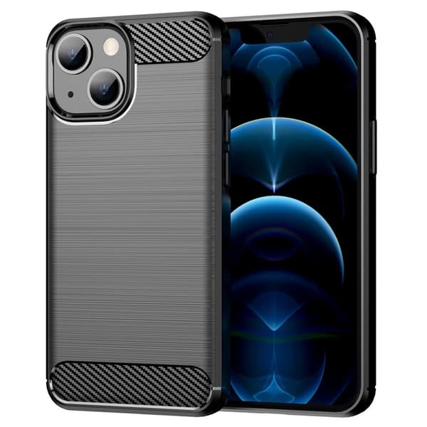 Carbon Flex Etui iPhone 13 - Svart