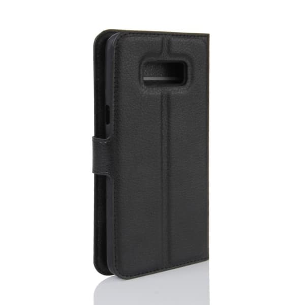 Samsung Galaxy S8 stilfuldt læder-etui - Sort