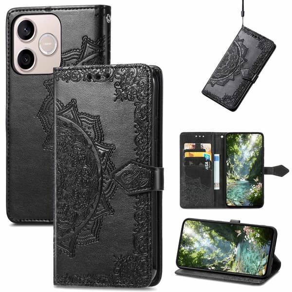 Mandala Honor 600 Lite nahkakotelo - Musta