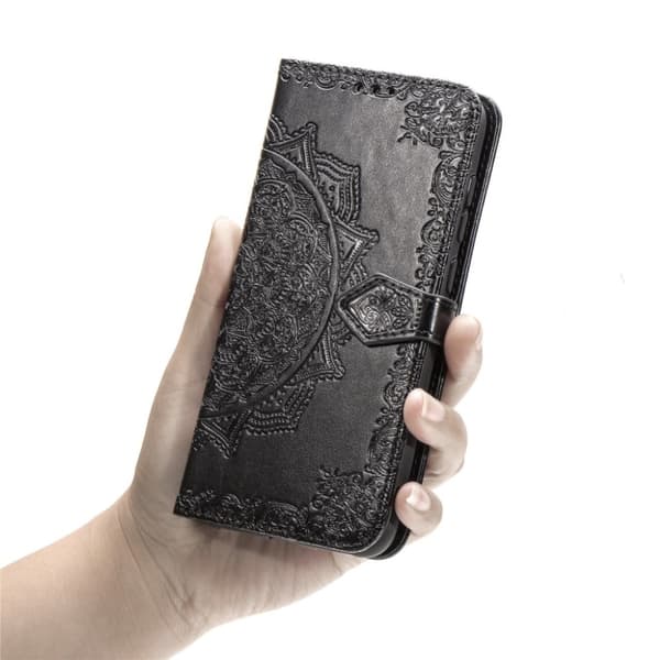 Mandala Huawei Y5 2019 etui - Rødguld