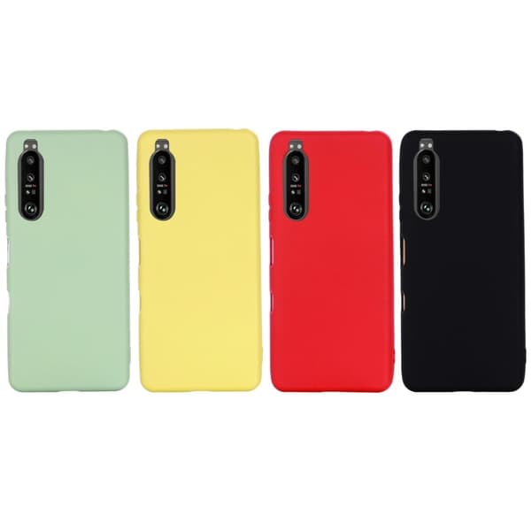 Matte Liquid Sony Xperia 1 III silikone cover - Sort