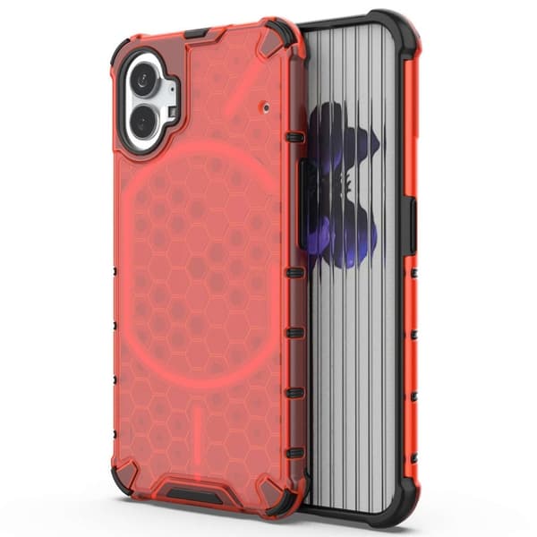 Bofink Honeycomb Nothing Phone (1) Etui - Rød