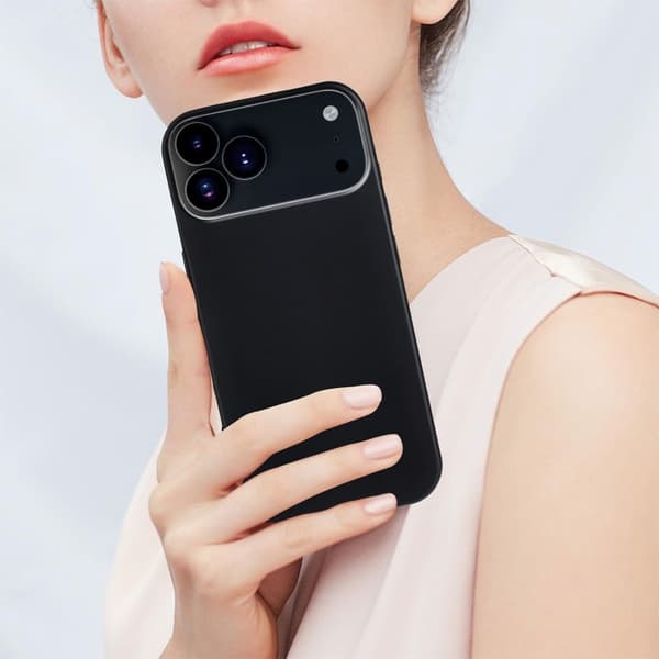 Blødt og mat iPhone 17 Pro cover - Sort
