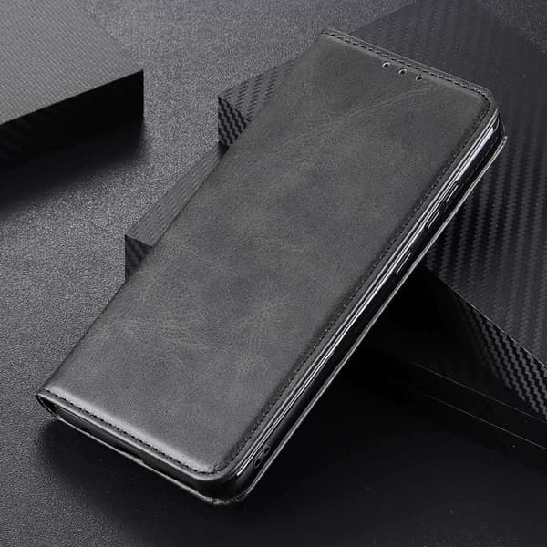 OnePlus 12 læderetui med pung - Sort