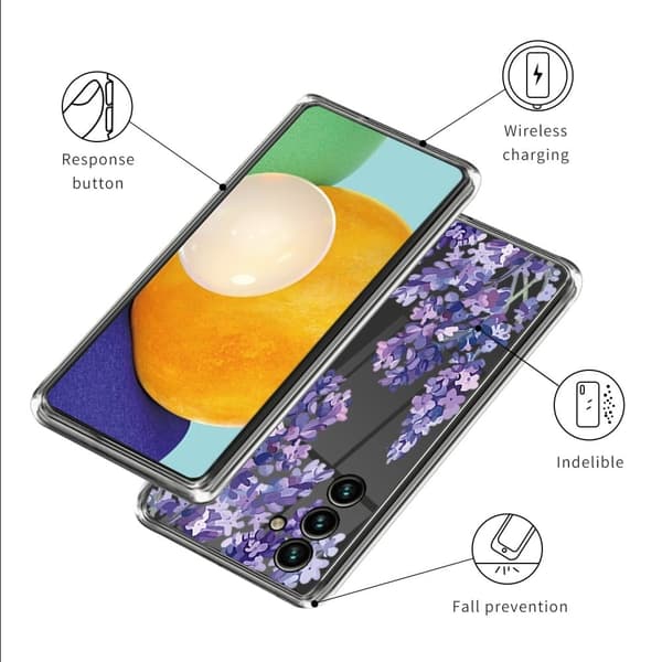 Deco Samsung Galaxy A54 Etui - Lilla Træ