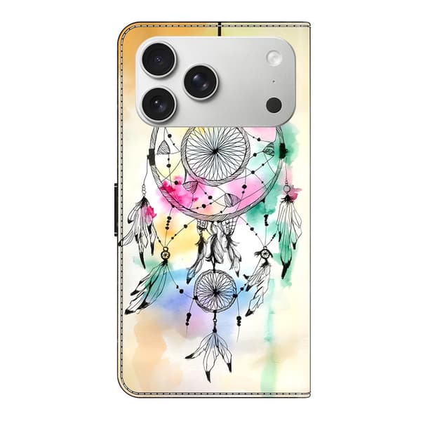 Wonderland iPhone 17 Pro flip etui - Blækfjer Drømmefanger