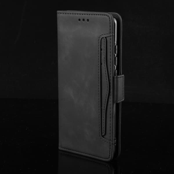Modern-styled Læder Pung Etui til Nokia X10 / X20 - Sort