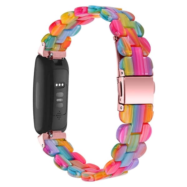 Fitbit Inspire 2 / Inspire HR oval resign urrem - Regnbue