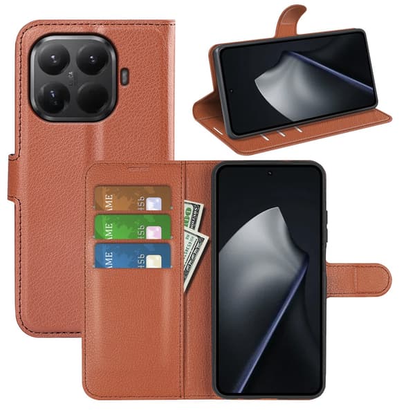 Classic Xiaomi 17T flip etui - Brun