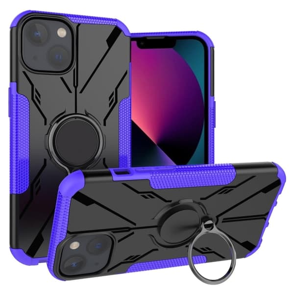 Kickstand-deksel med magnetisk ark for iPhone 13 Mini - Lilla