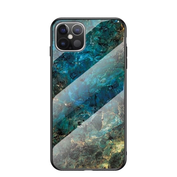 Fantasy Marmor iPhone 12 Pro Max skal - Smaragd