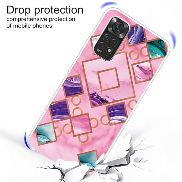 Marble Xiaomi Redmi Note 11 Pro 5G Etui - Rose i Diamant Former