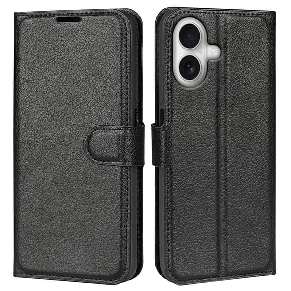 Classic iPhone 17 flip etui - Svart