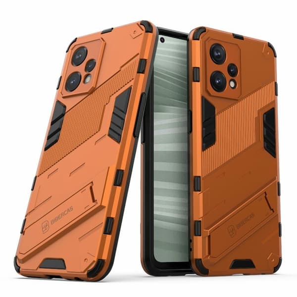Støtsikkert hybriddeksel for Realme 9 Pro Plus - Oransje