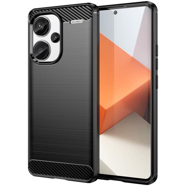 Carbon Flex Xiaomi Redmi Note 13 Pro Plus deksel - Svart