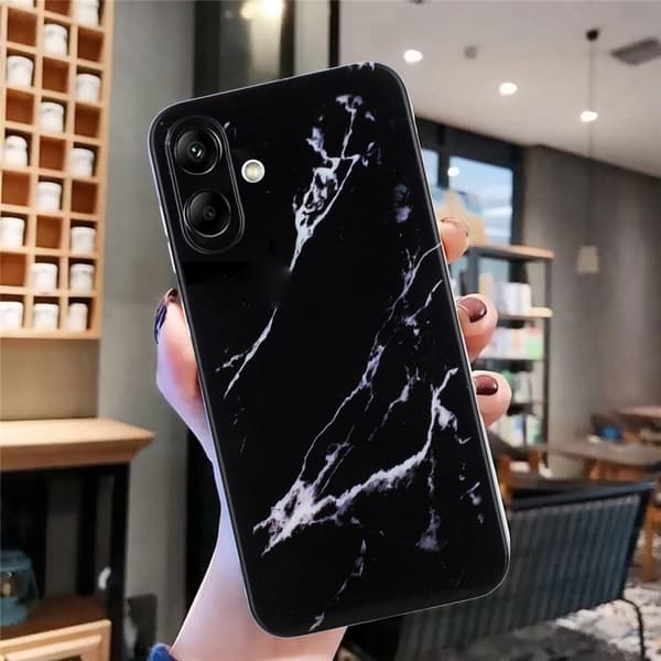 Marble design Samsung Galaxy A07 kotelot - Musta