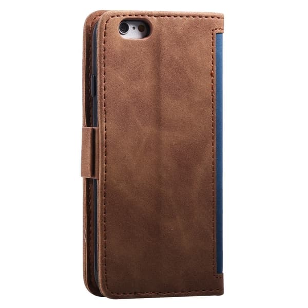 Surburbian iPhone 16e flip-etui i lær - Blå