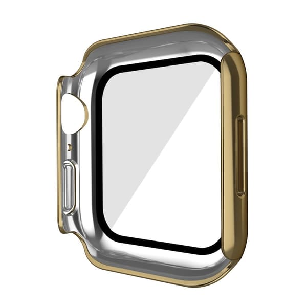 Apple Watch (41mm) electroplating cover with tempered glass - Gold
