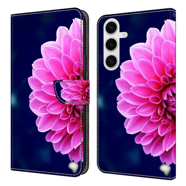 Wonderland Samsung Galaxy S26+ flip etui - Lyserøde Blomster