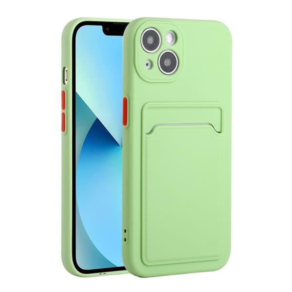Kortholdercover til iPhone 13 - Lysegrøn