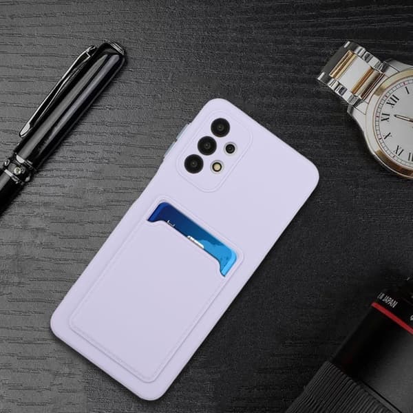 Card Holder Deksel til Samsung Galaxy A32 - Lilla
