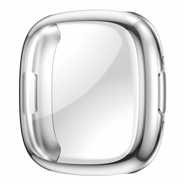 Fitbit Versa 4 galvaniseringsramme - Sølv