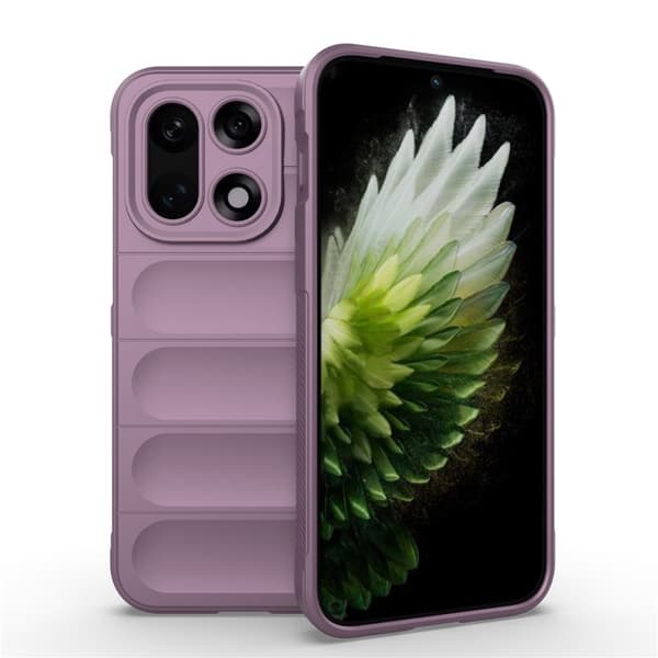 Blødt grebsformet OnePlus 15 cover - Lyselilla
