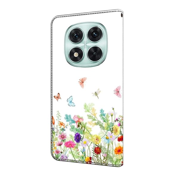 Wonderland Xiaomi Redmi Note 14 Pro Plus 5G flip-etui - Blomster Og Gress