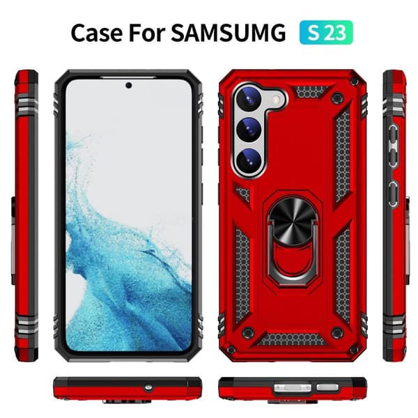 Bofink Combat Samsung Galaxy S23 Etui - Rød