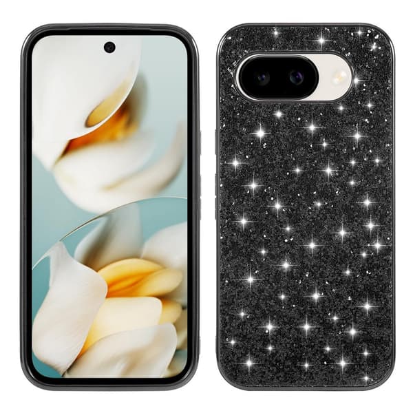 Glitter Google Pixel 10a skal - Svart