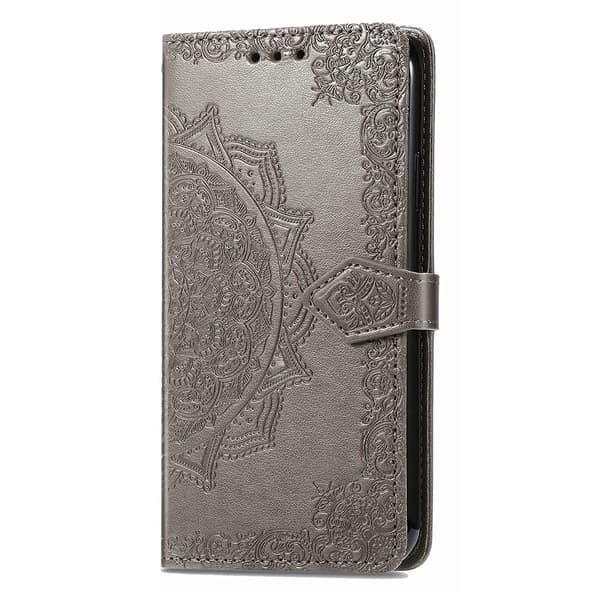 Mandala Samsung Galaxy A35 læderetui - Grå