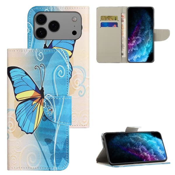 Wonderland iPhone 17 Pro flip-etui - Sommerfugl