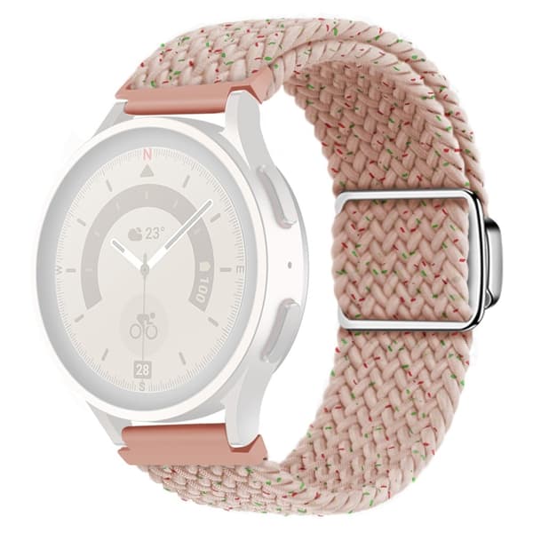 20 mm universal nylonrem med magnetisk spenne - Starlight Rosa