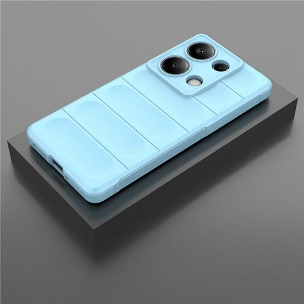 Mjukt greppformat Xiaomi Redmi Note 14S skal - Baby Blå