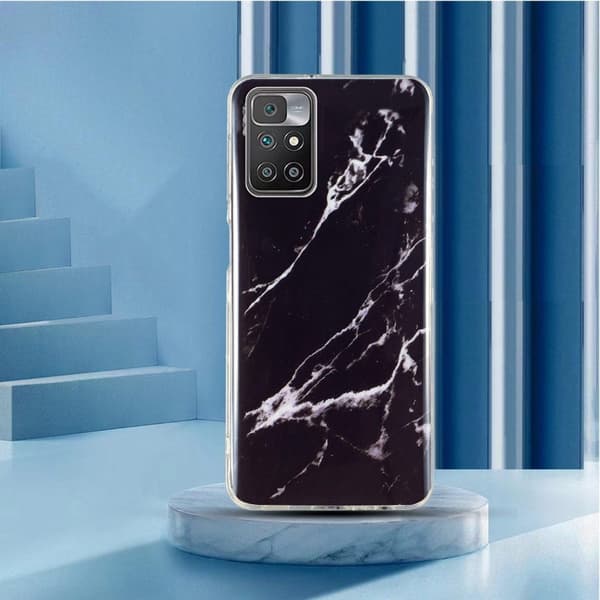Marble Xiaomi Redmi Note 11 / 10 Prime / 10 Etui - Svart