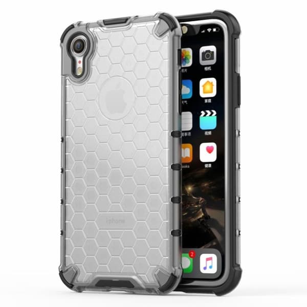 Bofink Honeycomb iPhone Xr kuoret - Harmaa
