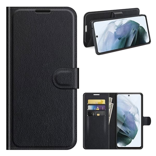 Classic Samsung Galaxy S21 FE Flip etui - Sort