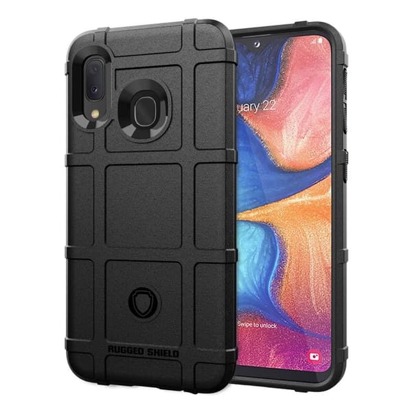 Rugged Shield Samsung Galaxy A20e skal - Svart