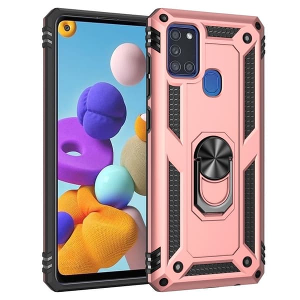 Bofink Combat Samsung Galaxy A21s deksel - Rose gull