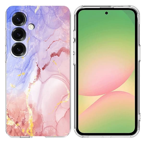 Abstract Samsung Galaxy A56 cover - Lyserød