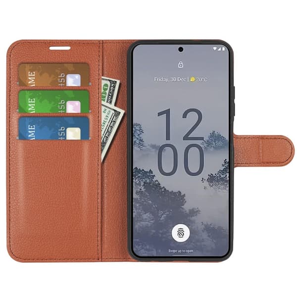 Klassisk Nokia X30 Flip Etui - Lilla