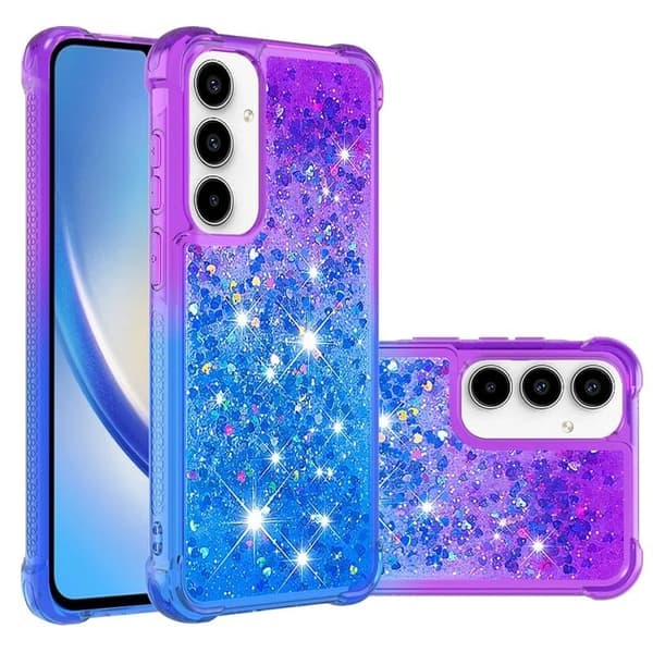 Princess Samsung Galaxy A36 deksel - Lilla + Himmelblå
