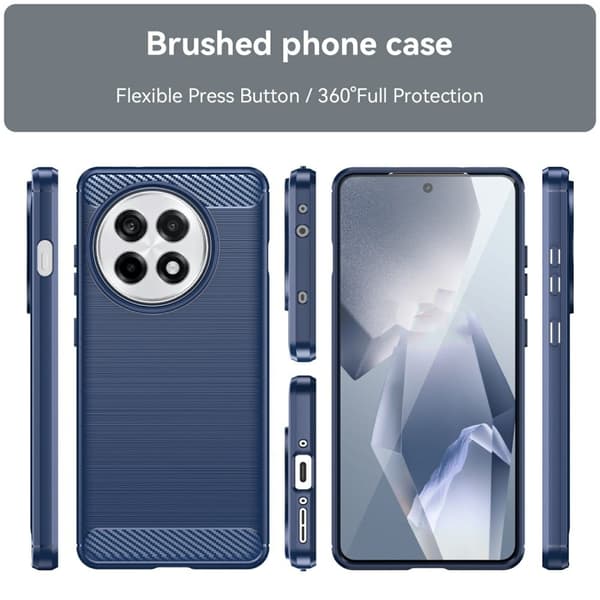Carbon Flex Xiaomi Redmi Note 13R / OnePlus Ace 5 / OnePlus Ace 5 Pro deksel - Blå