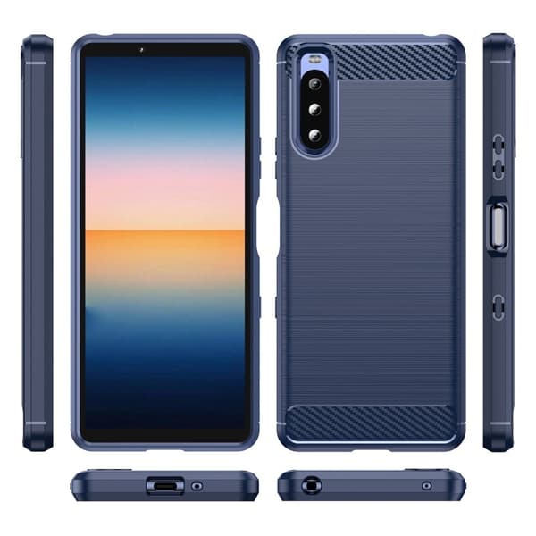 Carbon Flex Etui Sony Xperia 10 III Lite / 10 Iii - Blå