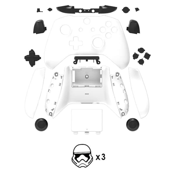 DATA FROG For Xbox One S Game Controller ABS Shell Stilig erstatning Gamepad Case - Stil D