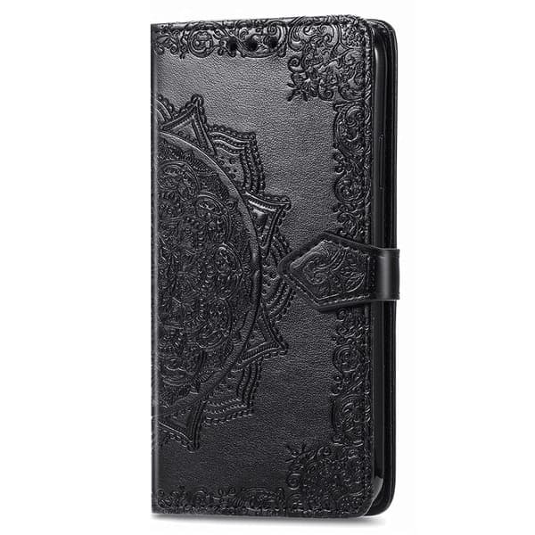 Mandala Samsung Galaxy A55 læderetui - Sort