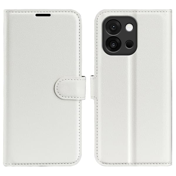 Klassisk OnePlus 13T flip etui - Hvid