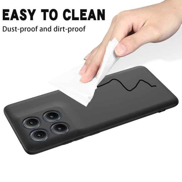 Matte Liquid Motorola Edge (2025) silikone cover - Sort
